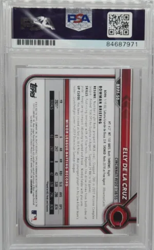 Elly De La Cruz 1st Bowman Auto PSA/DNA Authentic back